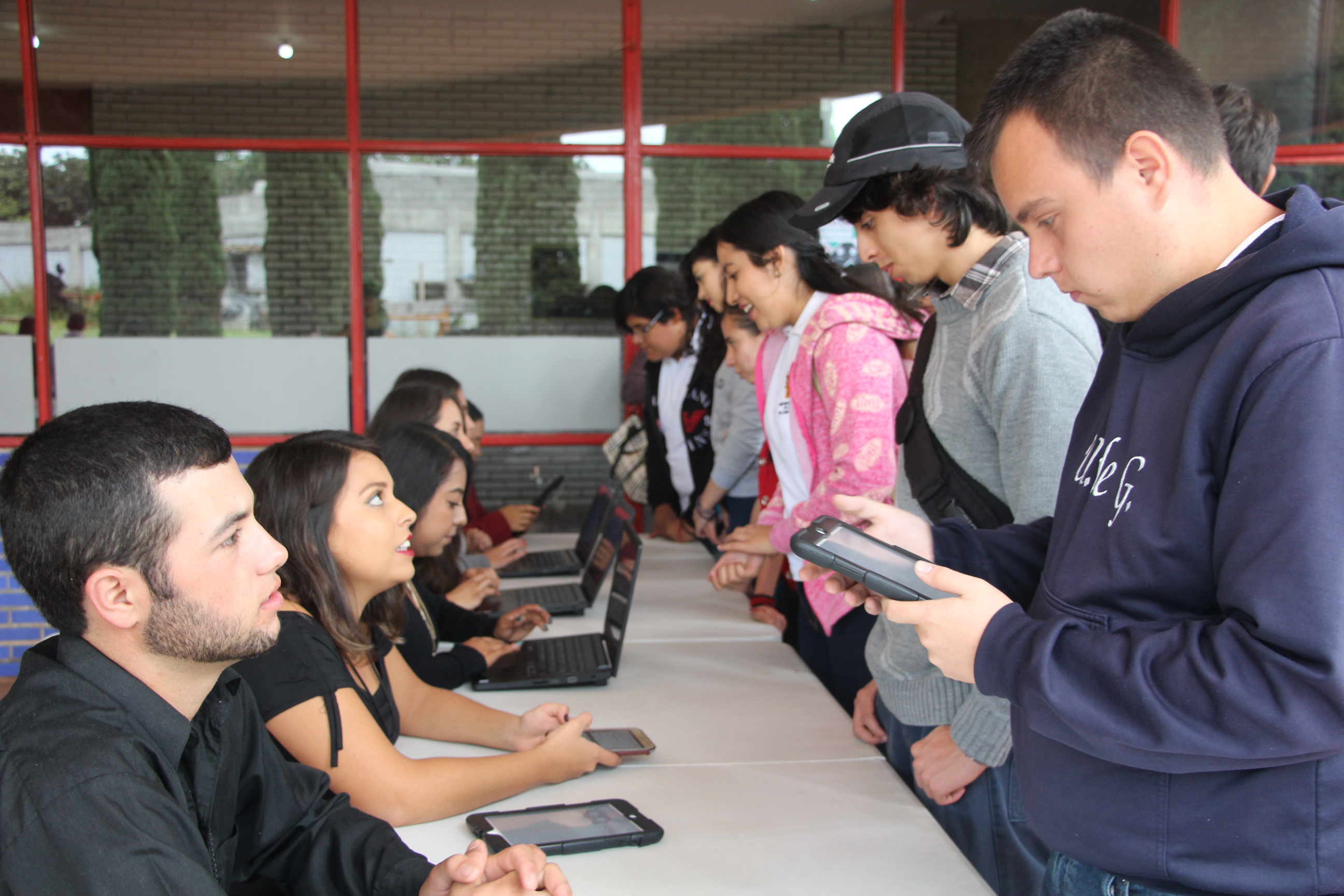 Registro de los visitantes a la Expo Profesiones 